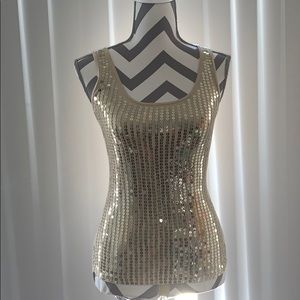 Glittered Tank Top By Express